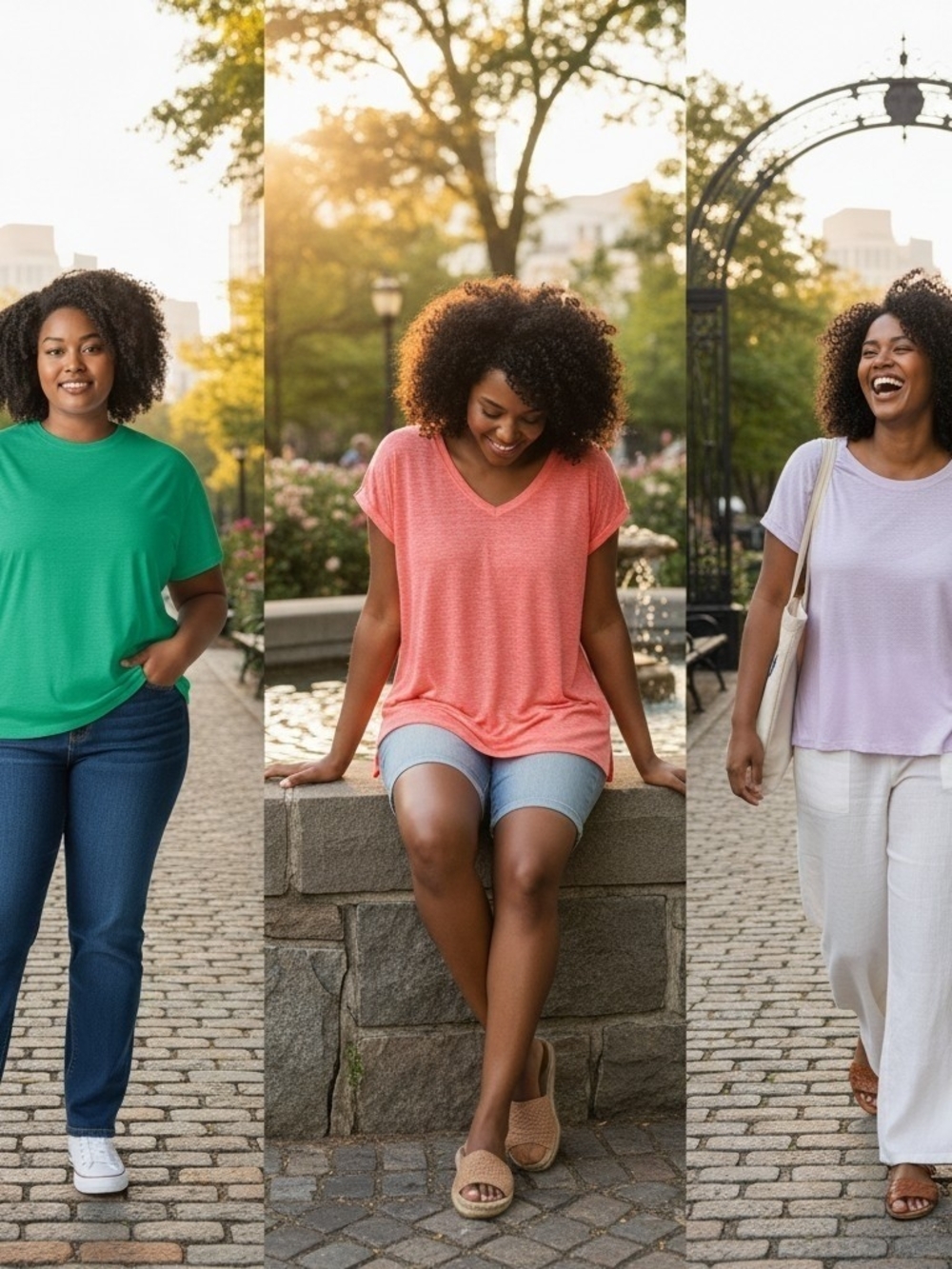 Lane Bryant Plus Size Tee Bundle 18/20 - Perfect Sleeve & V-Neck Slub Lot of 3